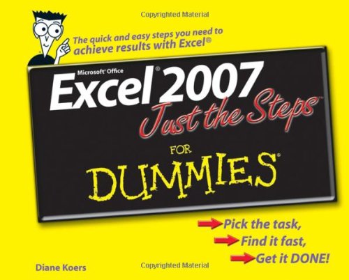 خرید و دانلود نسخه کامل کتاب Excel 2007 Just the Steps For Dummies