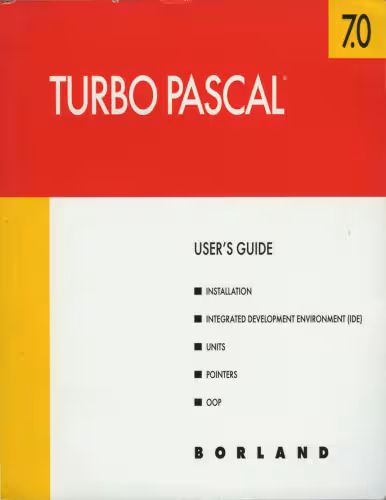 خرید و دانلود نسخه کامل کتاب Turbo Pascal® version 7.0 user's guide