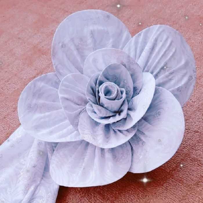 آموزش تزئین پارچه ،آموزش گل کردن چادرعروس  برای مراسم بله برون