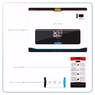 برچسب پوششی ماهوت مدل The Godfather مناسب برای تبلت ایسوس Transformer 3 Pro 2016