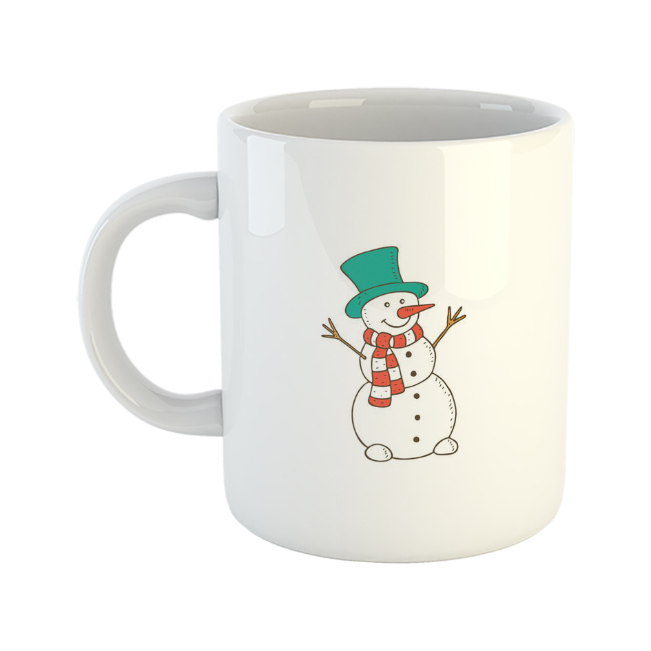 ماگ طرح کریسمس مدل آدم برفی شاد Merry Christmas