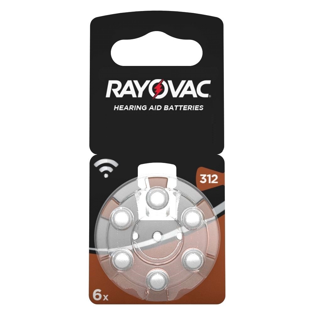 باتری سمعک ریوواک مدل 312 بسته شش عددی