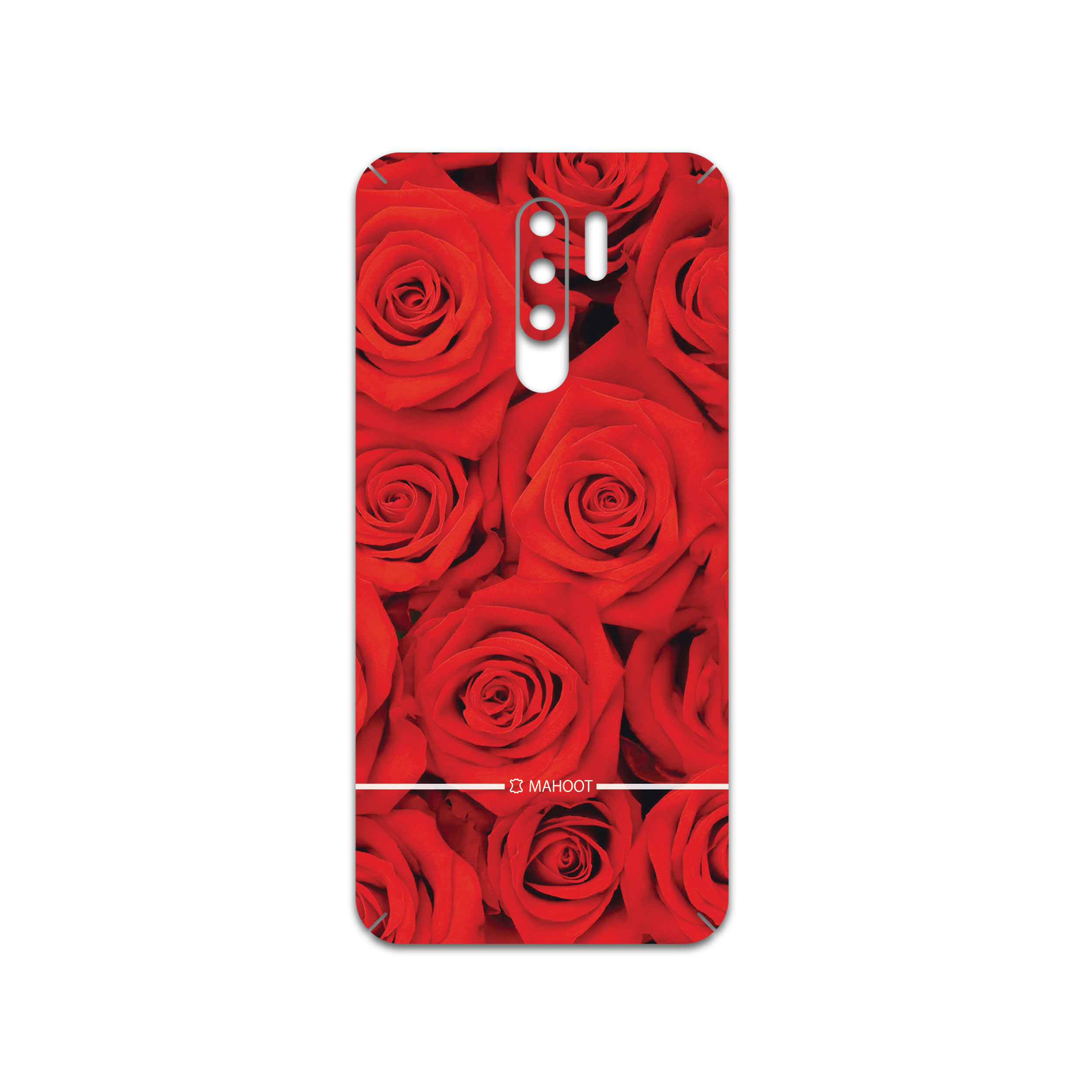 برچسب پوششی ماهوت مدل Red-Flower مناسب برای گوشی موبایل سامسونگ Galaxy M01