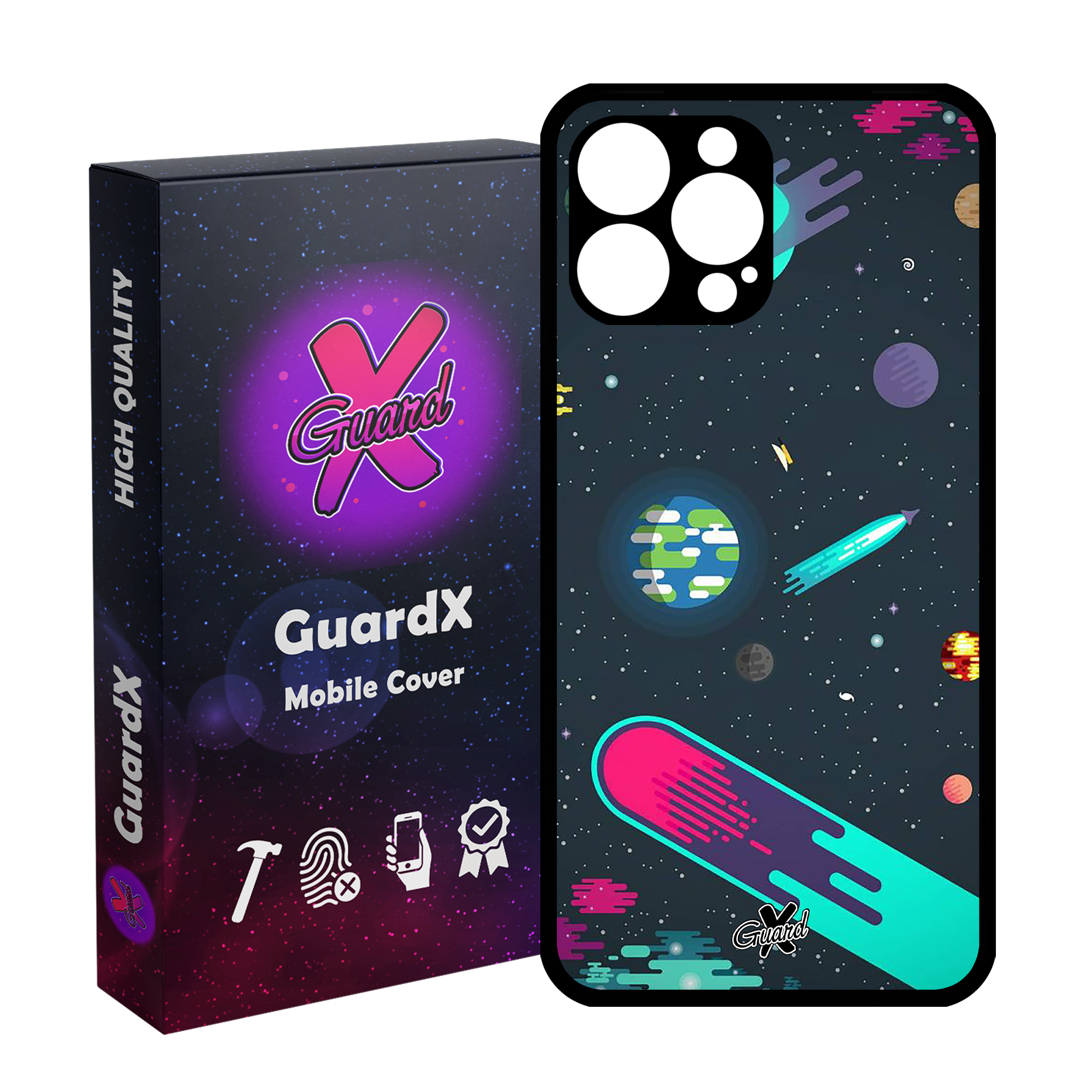 کاور گارد ایکس طرح Galaxy مدل Glass10073 مناسب برای گوشی موبایل اپل iPhone 13 Pro Max