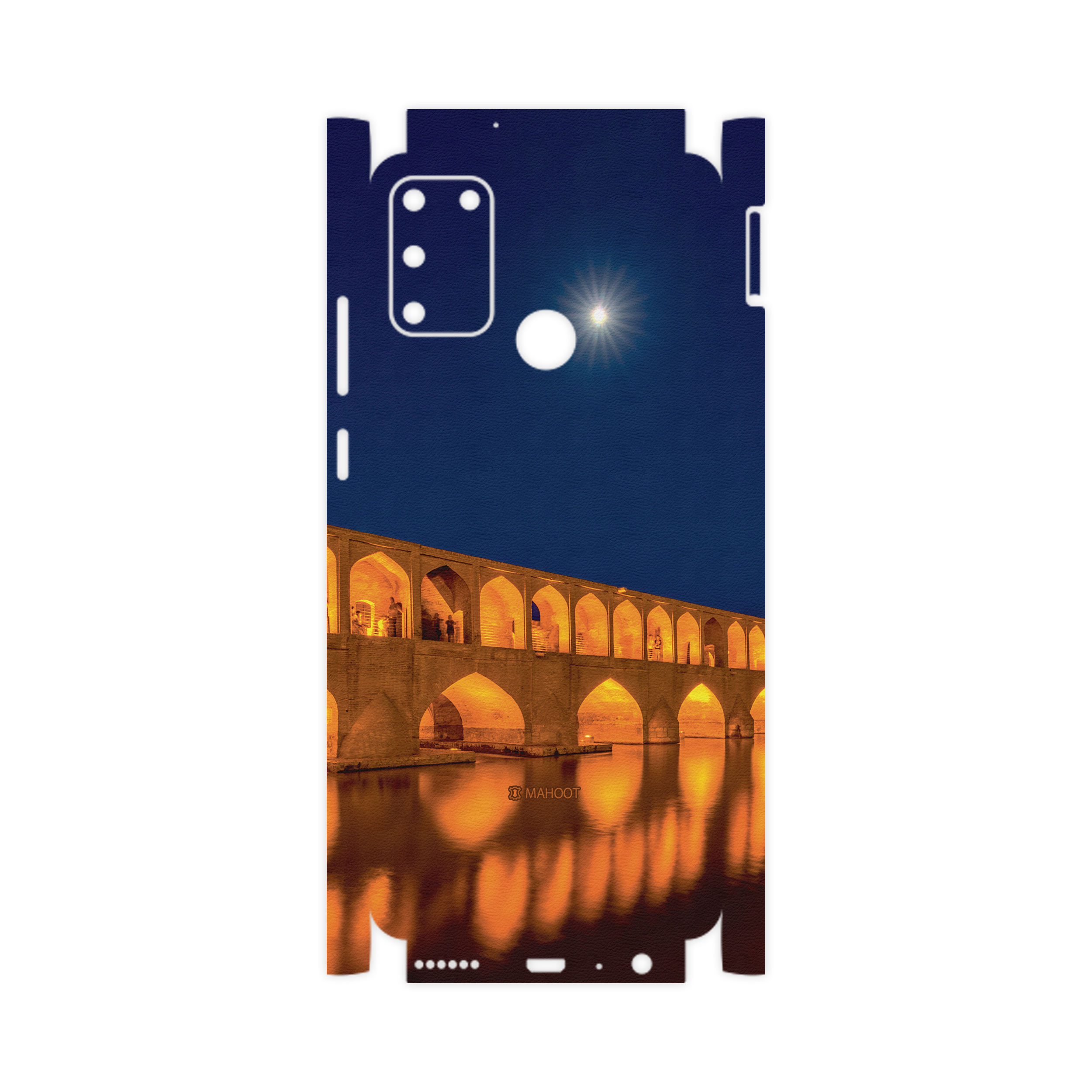 برچسب پوششی ماهوت مدل Si-O-Se-Pol-FullSkin مناسب برای گوشی موبایل آنر 9A