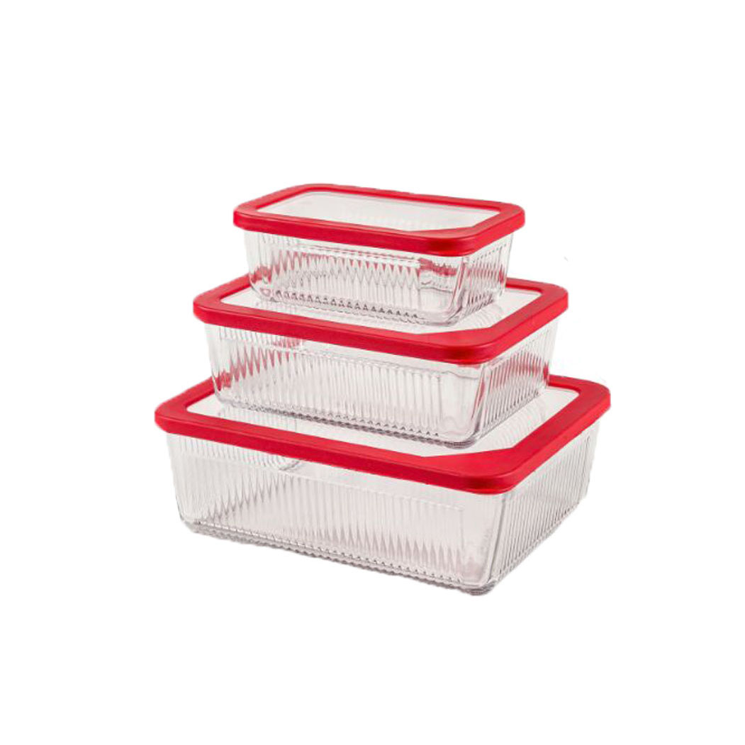 ظرف نگهدارنده لیمون مدل شیاردار بسته 3 عددی