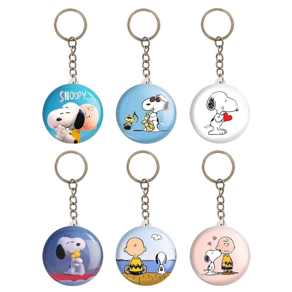 جاکلیدی خندالو مدل انیمیشن اسنوپی کد 658B مجموعه 6 عددی