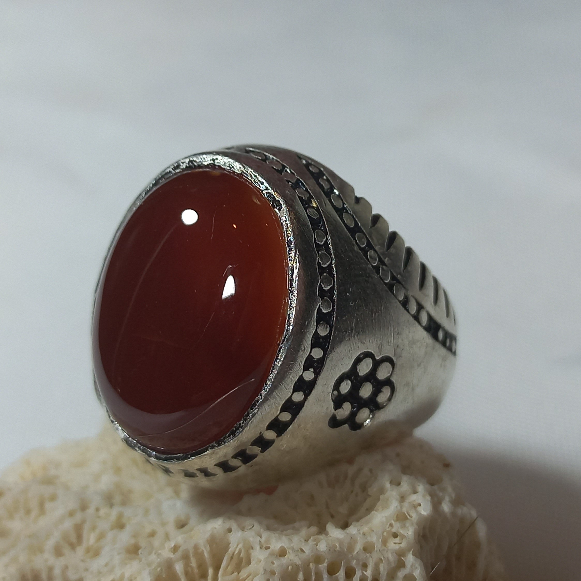 انگشتر عقیق سرخ یمن