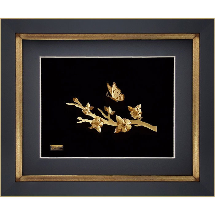 تابلو طلاکوب زرین هنر ایران مدل بهار جدید