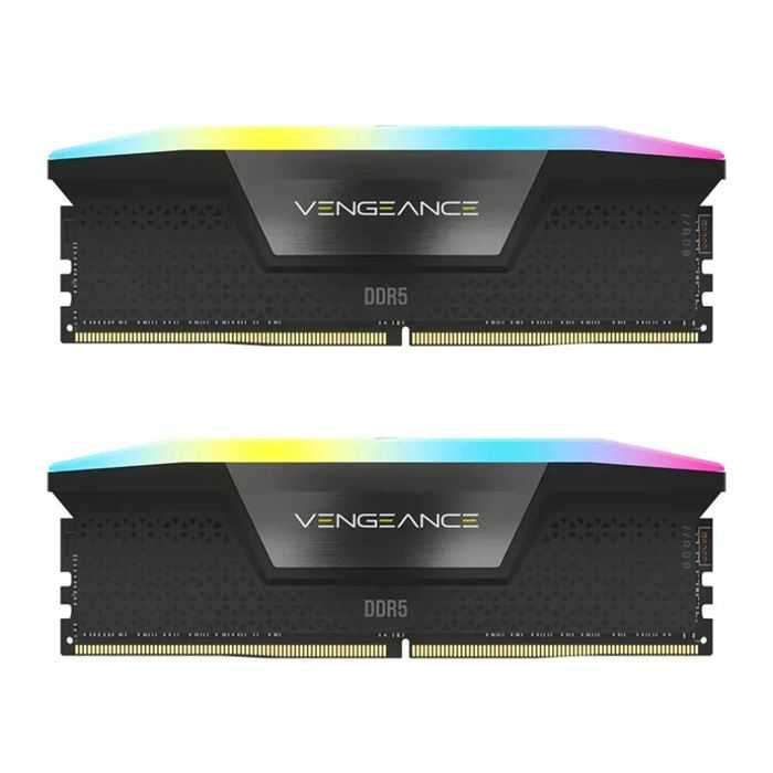 رم کامپیوتر DDR5 دو کاناله 6000 مگاهرتز CL40 کورسیر مدل VENGEANCE RGB ظرفیت 64 گیگابایت