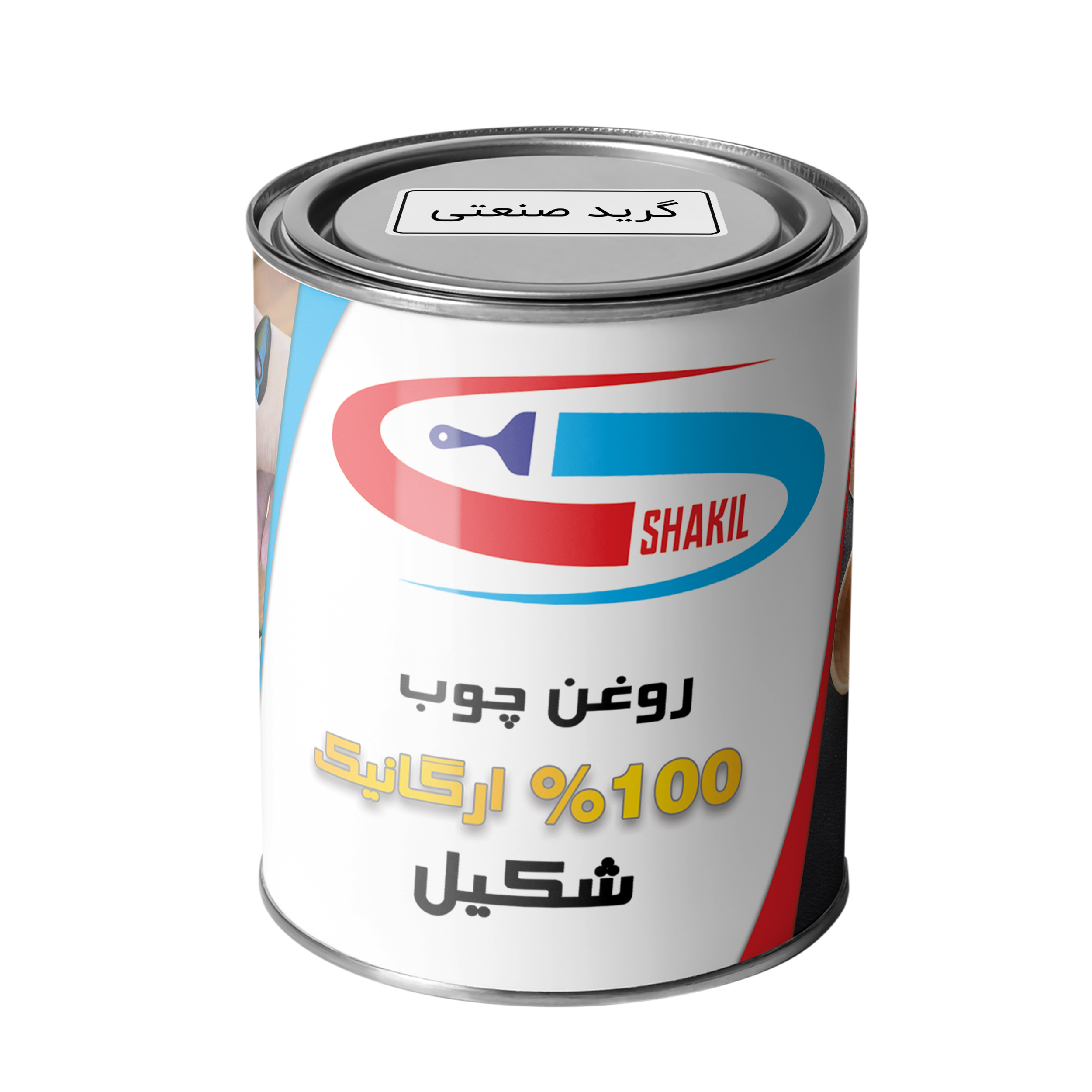 روغن چوب گیاهی بلوطی شکیل مدل IG-OAK حجم 200 میلی لیتر