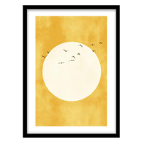 قیمت و خرید تابلو دکوراتیو مدل نقاشی گرافیکی غروب کد 0580