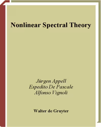 خرید و دانلود نسخه کامل کتاب Nonlinear spectral theory