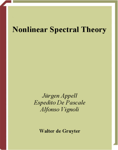 خرید و دانلود نسخه کامل کتاب Nonlinear spectral theory
