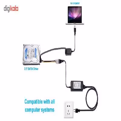 مبدل SATA و IDE به USB 2.0 مدل 52x