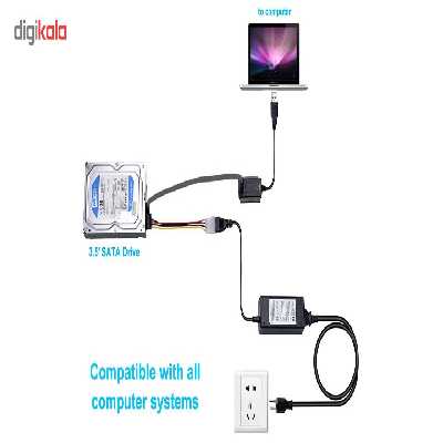 مبدل SATA و IDE به USB 2.0 مدل 52x