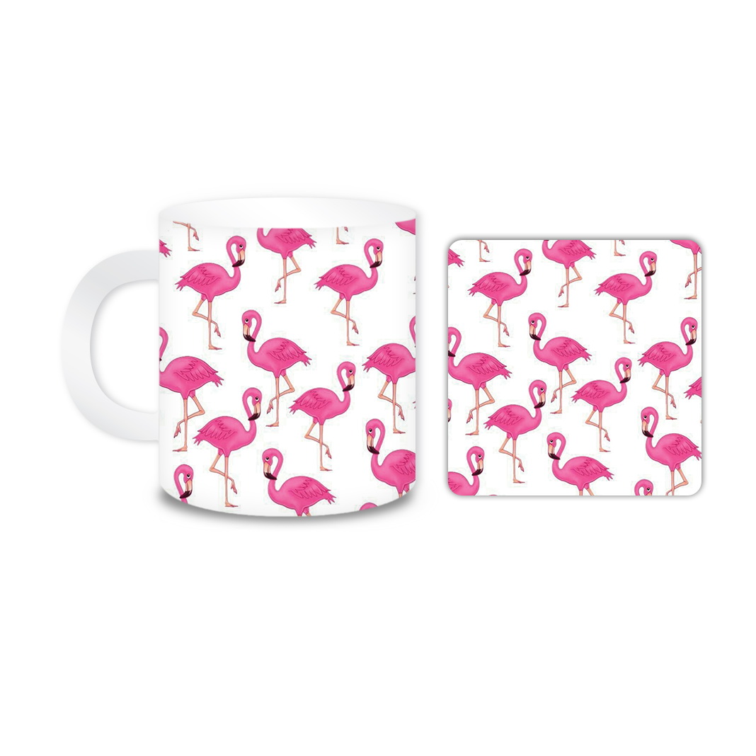 ماگ مدل فلامینگو کد 646 به همراه زیر لیوانی