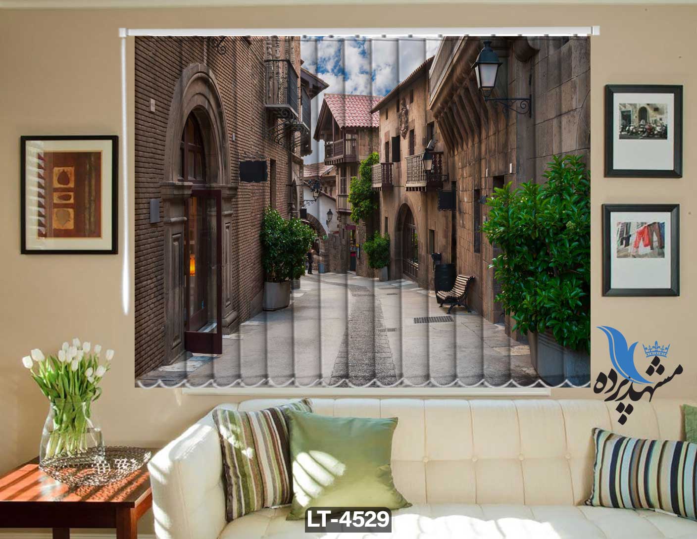 پرده لوردراپه تصویری منظره شهری LT4529