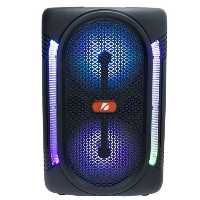 اسپیکر شارژی بیسیم 13 اینچ بی سیم مدل بلوتوثی حجم صدای بلند مناسب مجالس تا 100 نفر  دارای میکروفون بیسیم و ریموت