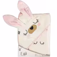 حوله چهارگوش کلاه دار خرگوش صورتی Mothercare