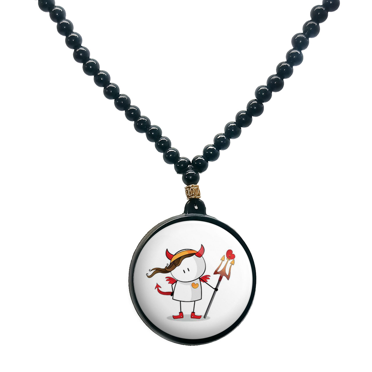 گردنبند پرمانه طرح عاشقانه کد pmd.5267 مدل دو طرفه