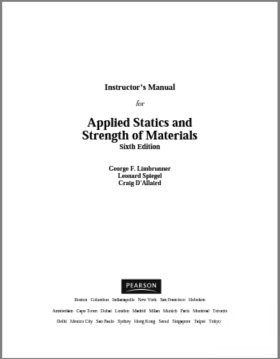 خرید و دانلود نسخه کامل کتاب [Solution Manual] Applied Statics and Strength of Materials (6th Edition) - Pdf