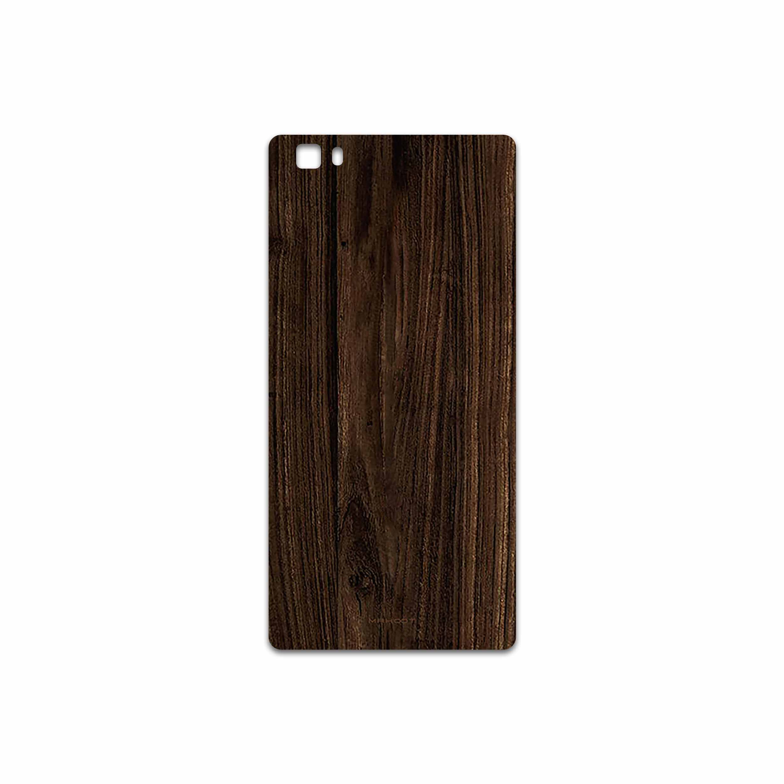 برچسب پوششی ماهوت مدل Dark Walnut Wood مناسب برای گوشی موبایل هوآوی P8 Lite