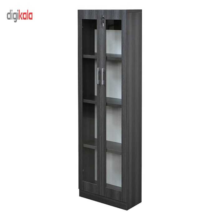 کمد اداری ایستا مدل ISG155 بلوطی تیره