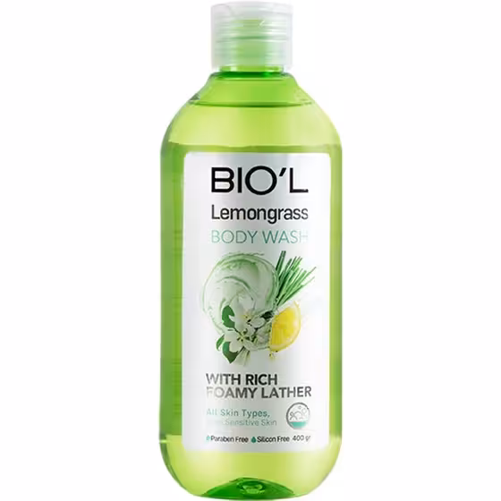 بیول شامپو بدن شفاف لمون گرس 400 میل BIOL