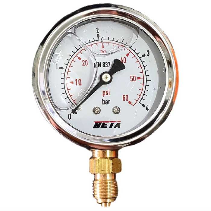 گیج فشار بتا روغنی مدل 4bar-6cm