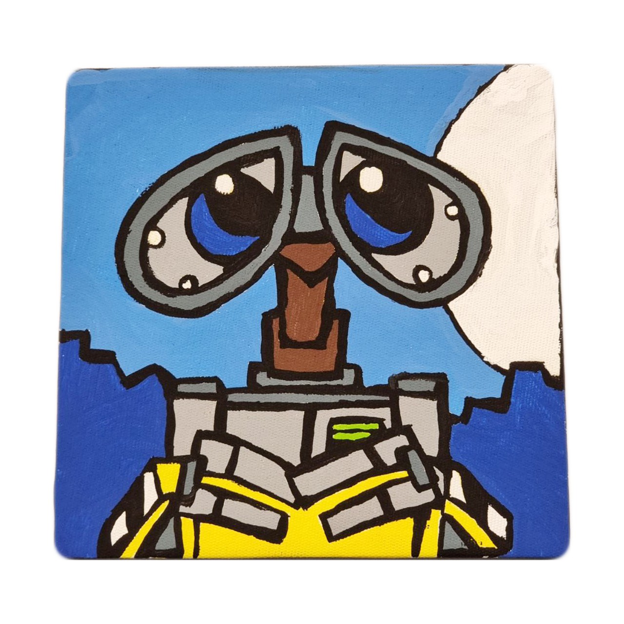 تابلو نقاشی اکریلیک طرح وال ای