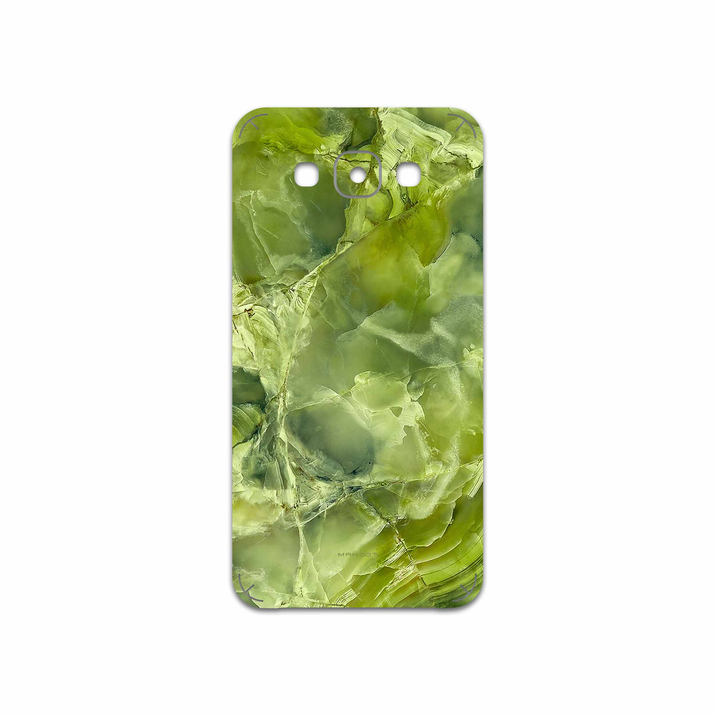 برچسب پوششی ماهوت مدل Green Crystal Marble مناسب برای گوشی موبایل سامسونگ Galaxy E7
