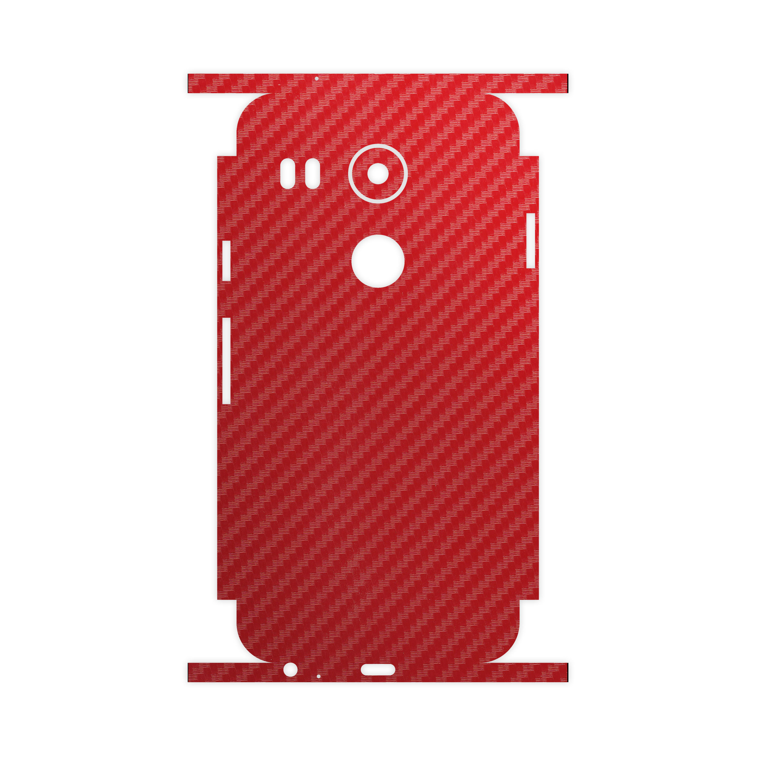 برچسب پوششی ماهوت مدل Red-Fiber-FullSkin مناسب برای گوشی موبایل گوگل Nexus 5X