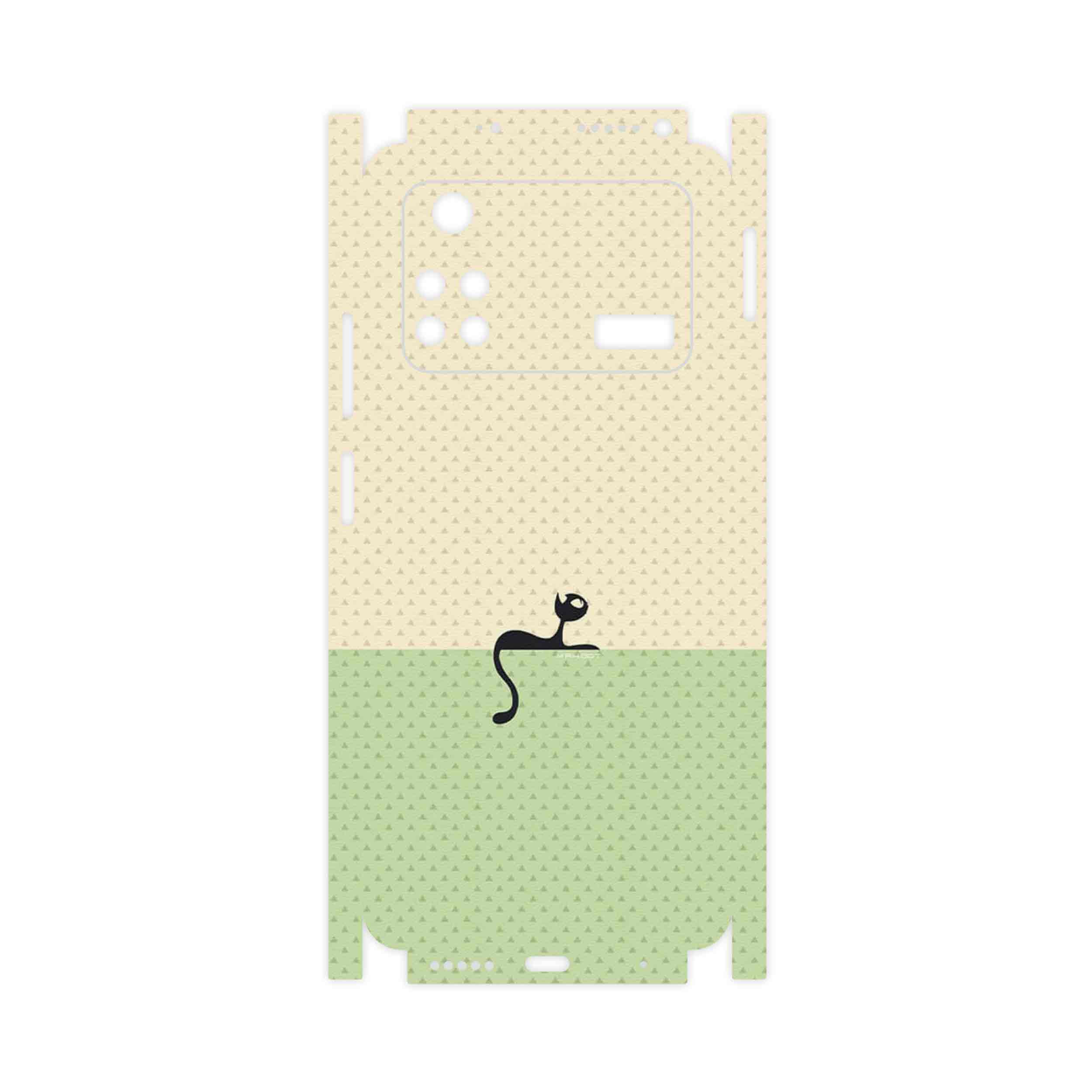 برچسب پوششی ماهوت مدل Minimal Internet Cat Icon-FullSkin مناسب برای گوشی موبایل شیائومی Poco M4 Pro 4G