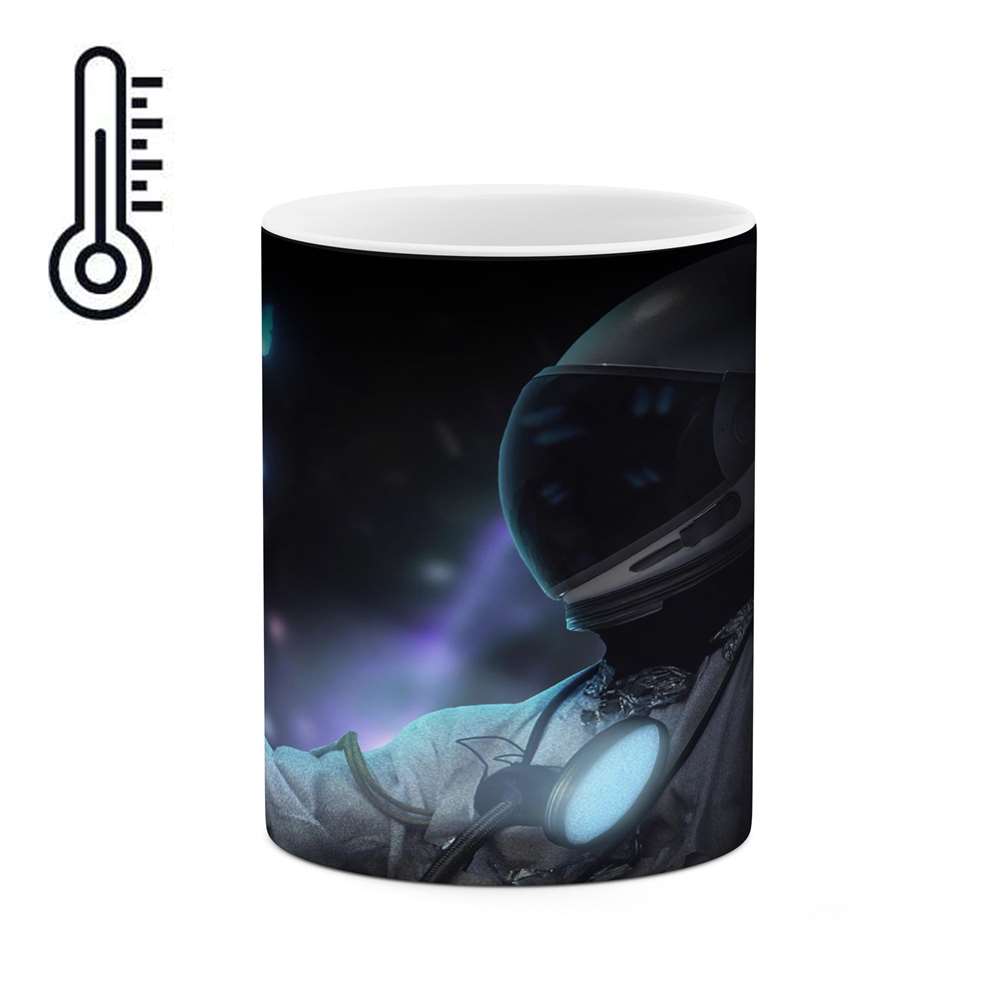 ماگ حرارتی کاکتی طرح فضانورد مدل mgh17340