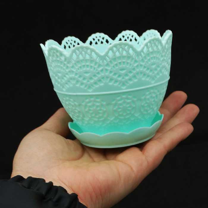 گلدان طرح کاکتوسی مجموعه 2 عددی