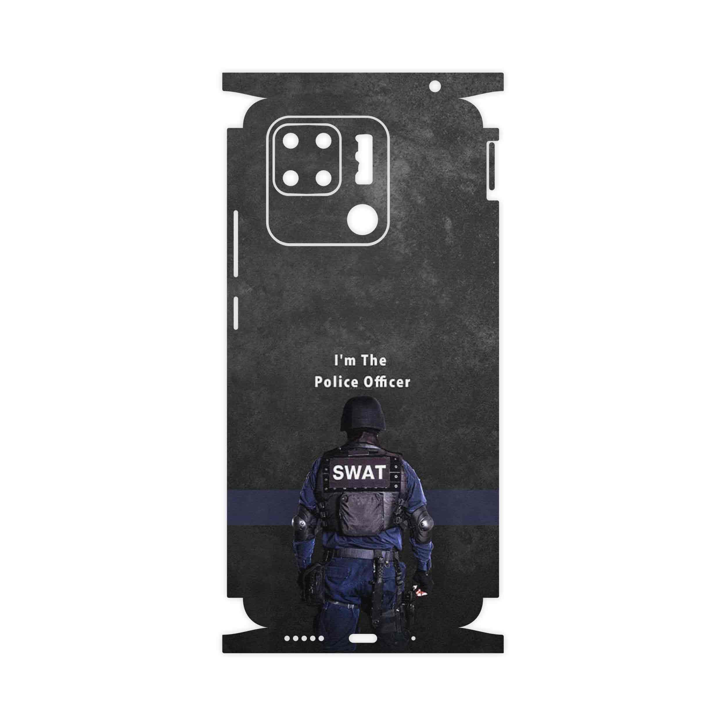 برچسب پوششی ماهوت مدل Police Officer-FullSkin مناسب برای گوشی موبایل شیائومی Redmi 10C