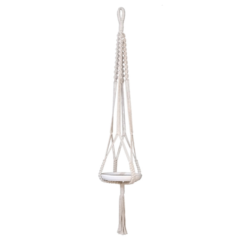 آویز گلدان مکرومه مدل01