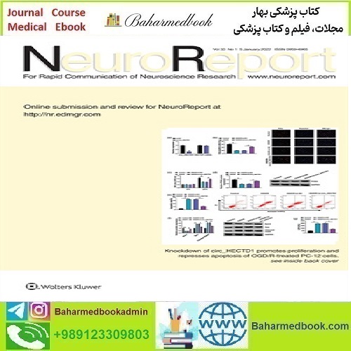 Neuroreport 2022 Full Archives TRUE PDF price 20€ - کتاب پزشکی بهار