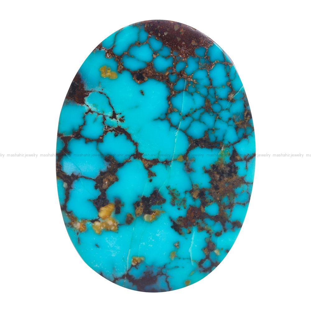 نگین فیروزه شجری کد 12626 - جواهری مشاهیر