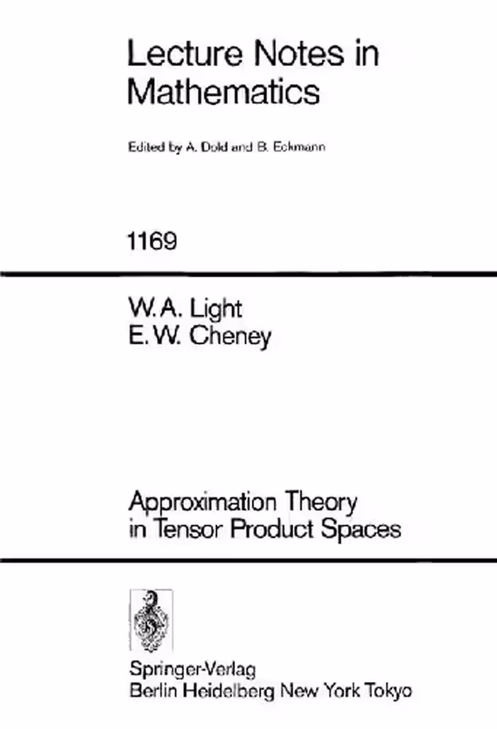 خرید و دانلود نسخه کامل کتاب Approximation Theory in Tensor Product Spaces
