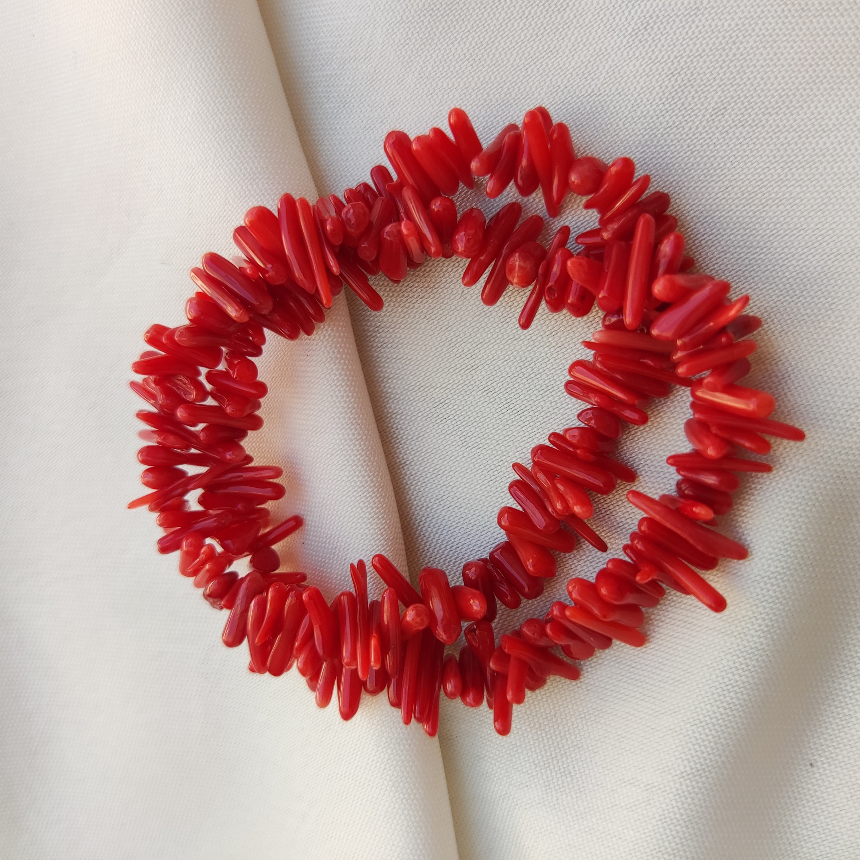 دستبند  سنگ مرجان  کد 67