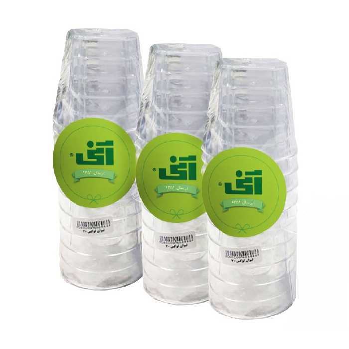 لیوان یکبار مصرف آنی مدل 608 لوکس سه بسته 10 عددی