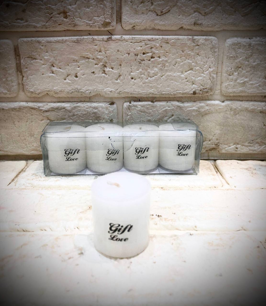 شمع استوانه 4 عددی کوچک