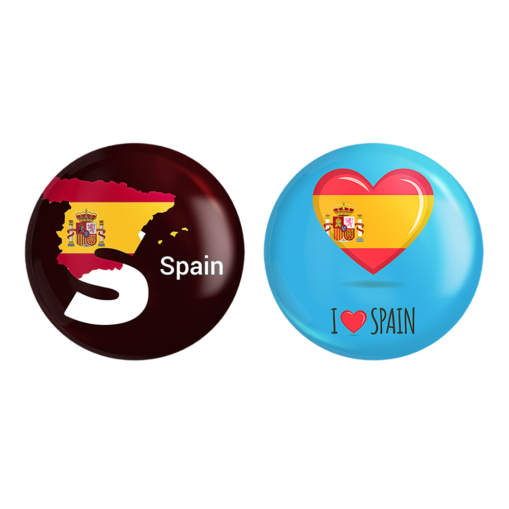 پیکسل خندالو مدل پرچم اسپانیا کد 2067220679 مجموعه 2 عددی