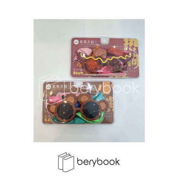 ست بادکنک / استند 24 عددی / 9051 / عینک سوسیس / عینک خرس