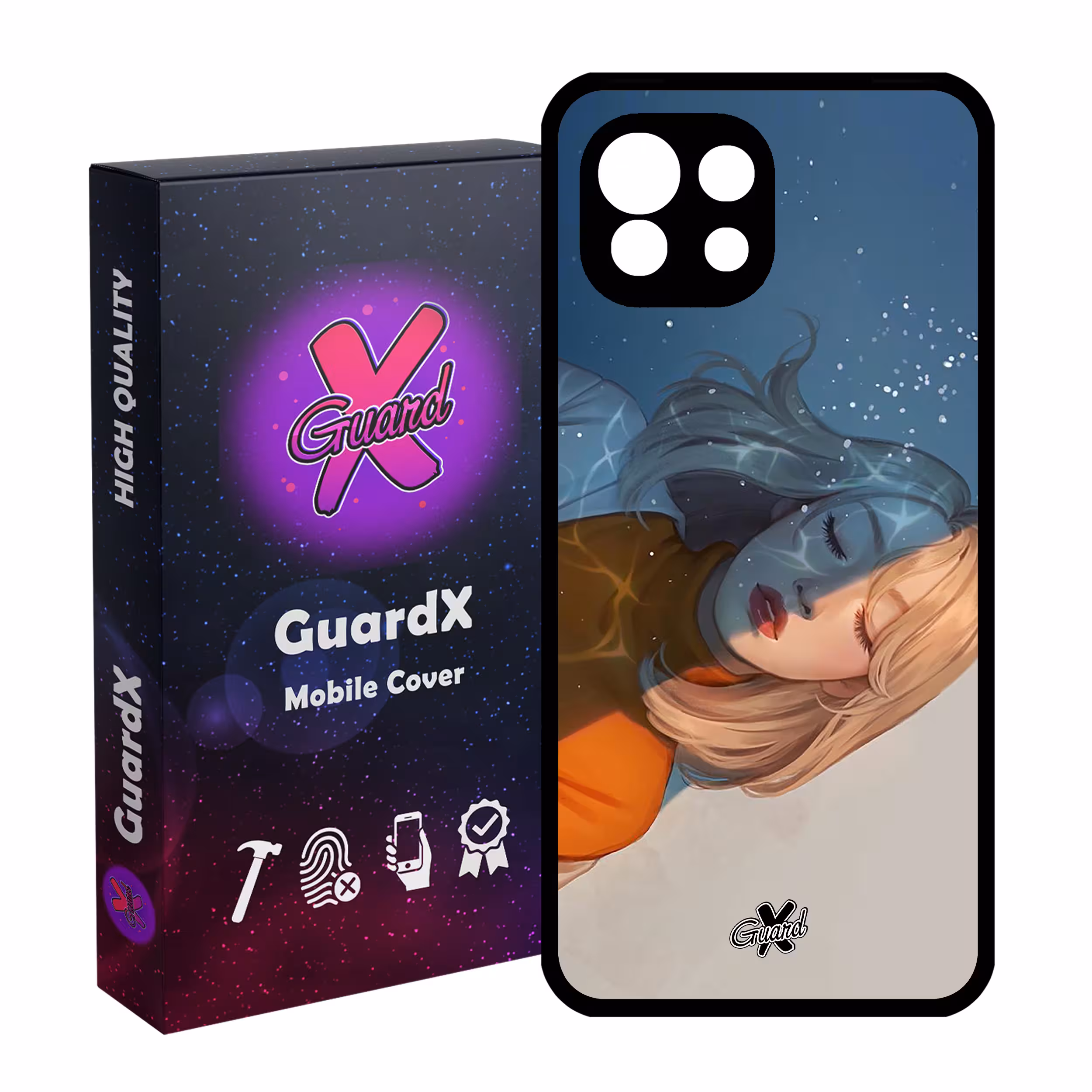 کاور گارد ایکس طرح Girl مدل Glass10013 مناسب برای گوشی موبایل شیائومی Mi 11 Lite