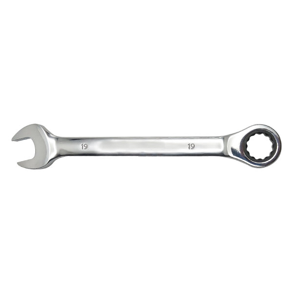 آچار یکسرتخت و یکسر رینگی جغجغه ای کد CR-V0019 سایز 19 میلیمتر