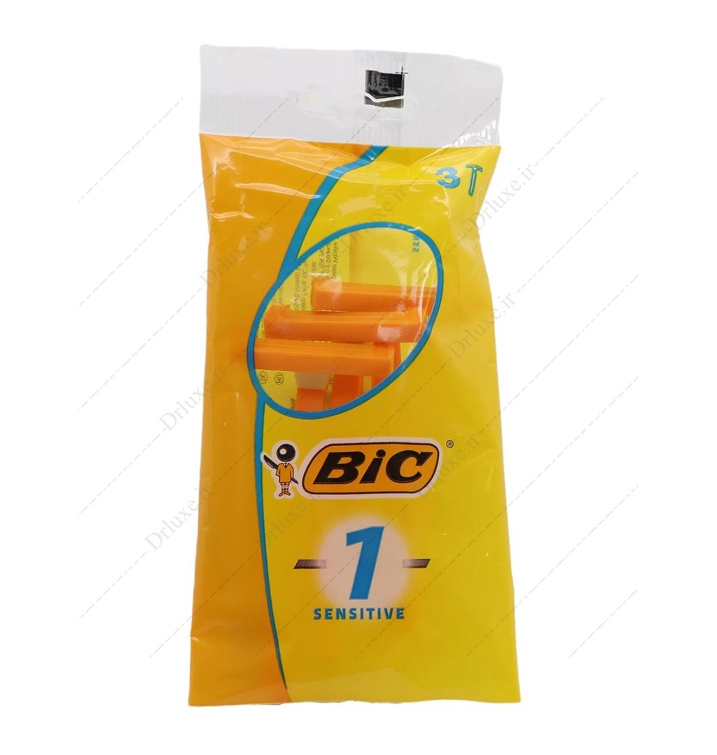 تیغ اصلاح 1 لبه Sensitive بیک 3 عدد