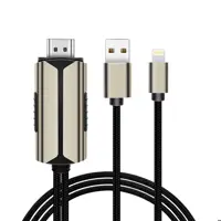 کابل تبدیل HDMI به لایتنینگ/USB کوتتسی مدل 33022 طول 2 متر